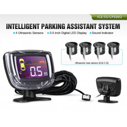 Parkeersensor kit met 4 sensoren LED - type2