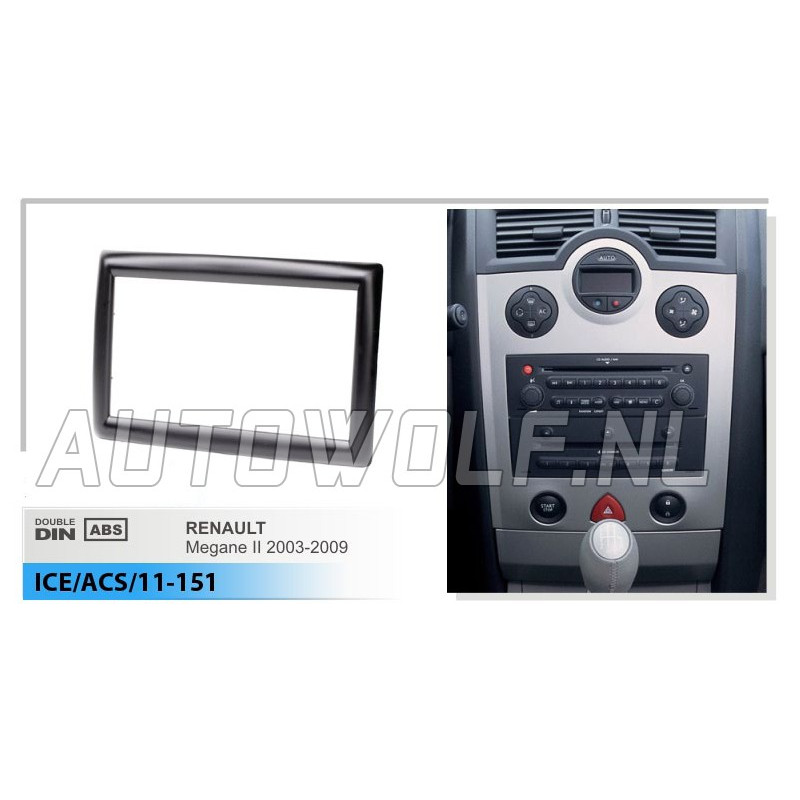 2 DIN panel Ibiza 2008+ - Seat to ISO