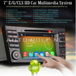 AW9501A Mercedes 7 inch Android navigatie, multimedia car pc