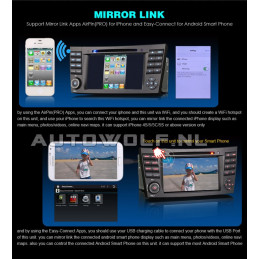 AW9501A Mercedes 7 inch Android navigatie, multimedia car pc