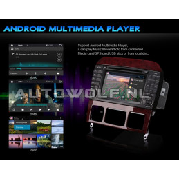 AW9509A Mercedes 7 inch Android navigatie, multimedia car pc