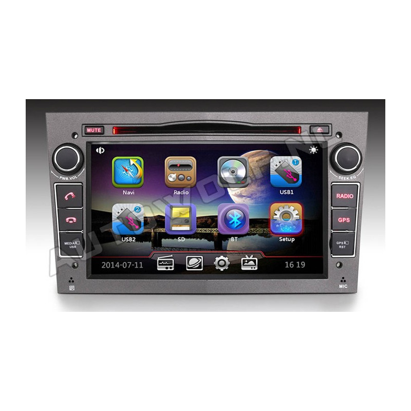 Opel 2DIN 7 inch car stereo with Navigation and DVD player