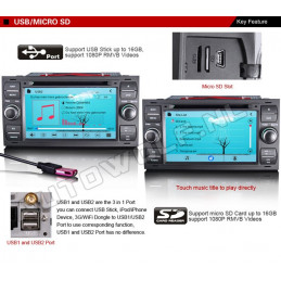 AW7301M Ford 7 inch navigation and dvd player with 3g and wi-fi dualcore