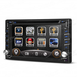 TD619G 2 DIN 6,2 inch autoradio met Navigatie en DVD met mirrorlink functie