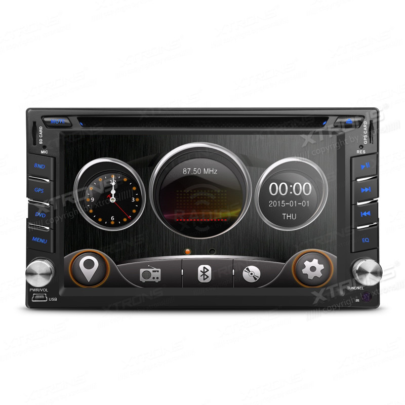 TD619G 2 DIN 6,2 inch autoradio met Navigatie en DVD met mirrorlink functie