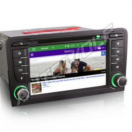 AW9347A Audi A3 7 inch Android navigatie, multimedia car pc met DAB