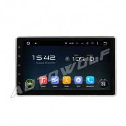 AW7711U 2DIN 10.1 inch Android navigatie, multimedia car pc met DAB+