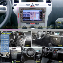 Opel 2DIN 7 inch autoradio met Navigatie en DVD speler