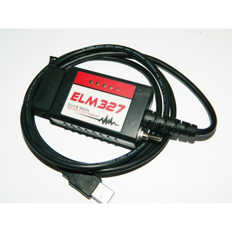 Elm327 Ford OBD2 USB PC Interface met schakelaar