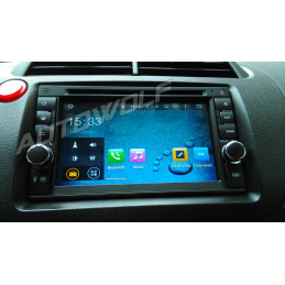 AW3757U 2DIN  Android navigatie, multimedia car pc met DAB+, octa-core 2GB