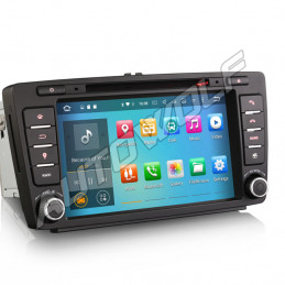 AW14717 8 inch Android car radio navigation system, octacore processor 2GB ram with DAB for skoda octavia