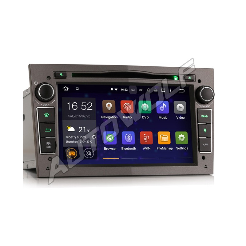 AW3360P Opel 7 inch Android navigatie, multimedia car pc met DAB