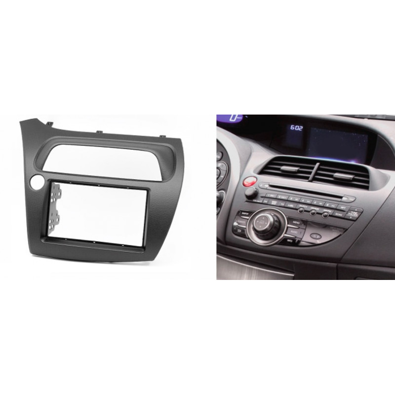 The 2DIN panel in a Honda Civic Hatchback / sedan from ISO
