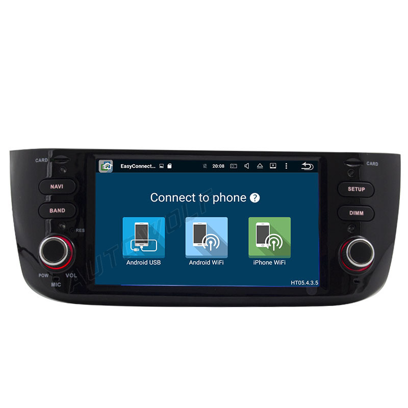 Executie munt Aardbei AW9719S2 Fiat Punto Evo 6,2 inch Android navigatie, multimedia car pc PX6  4gb ram android 10