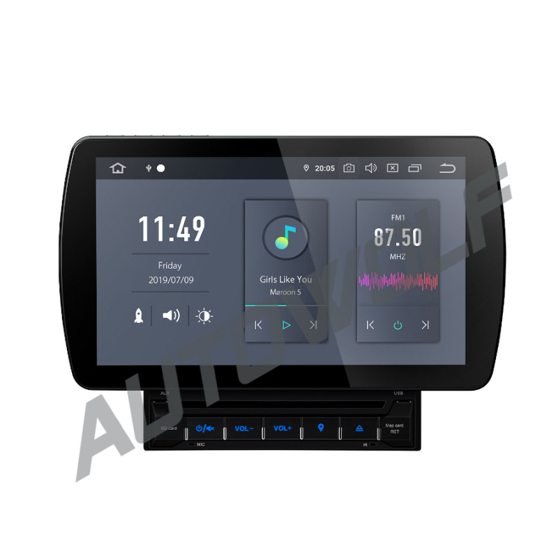 Verscheidenheid tuberculose meubilair AW7744US2 2DIN 10.1 inch Android autoradio, navigatie, multimedia car pc  met DAB