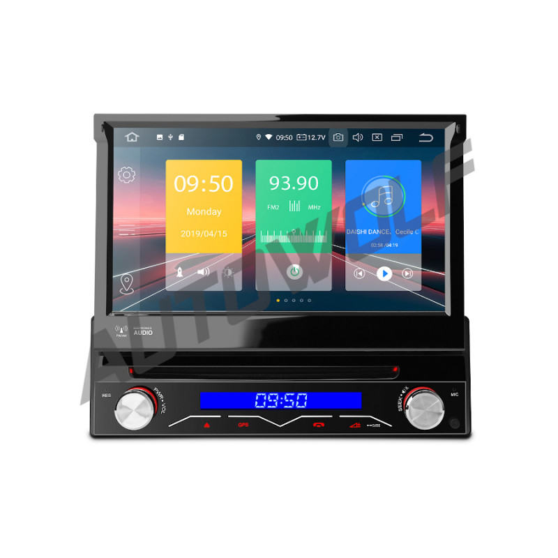 opgroeien staking Snor AW020920S2 1DIN 7 inch klapscherm android autoradio met navigatie, carkit,  dvd, quadcore processor