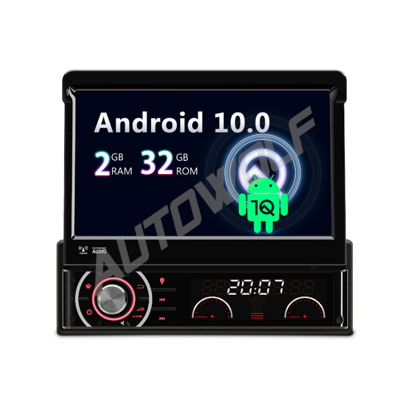 Raap Amazon Jungle Broer AW230920S2 1DIN 7 inch klapscherm android autoradio met navigatie, carkit,  dvd