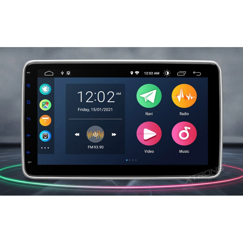 puzzel Kwelling paraplu AW7722US3 1DIN 10.1 inch Android navigatie, multimedia car pc met DAB+